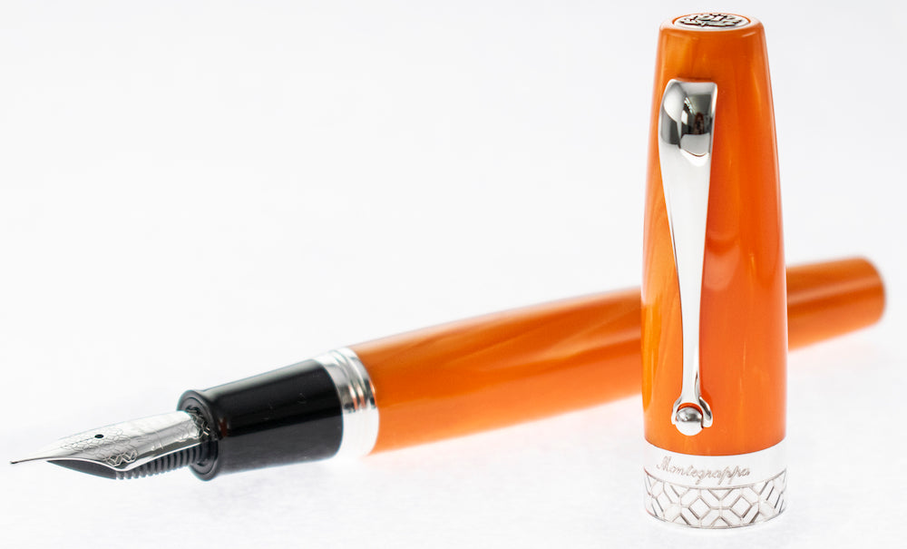 Montegrappa Miya 450 Fountain Pen - Orange Stub 1.1