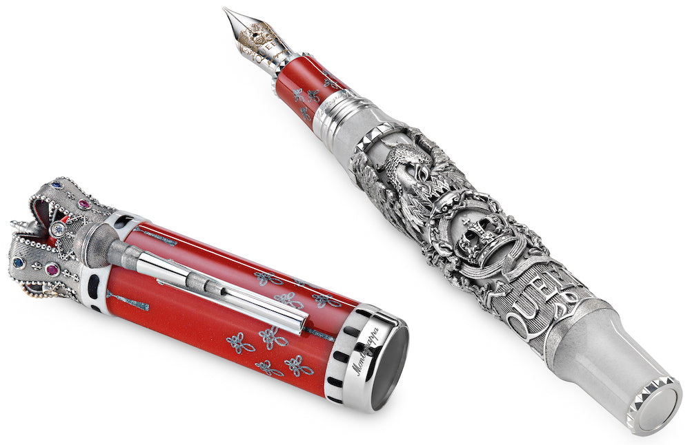 Montegrappa Queen: A Night at the Opera Fountain Pen - Silver