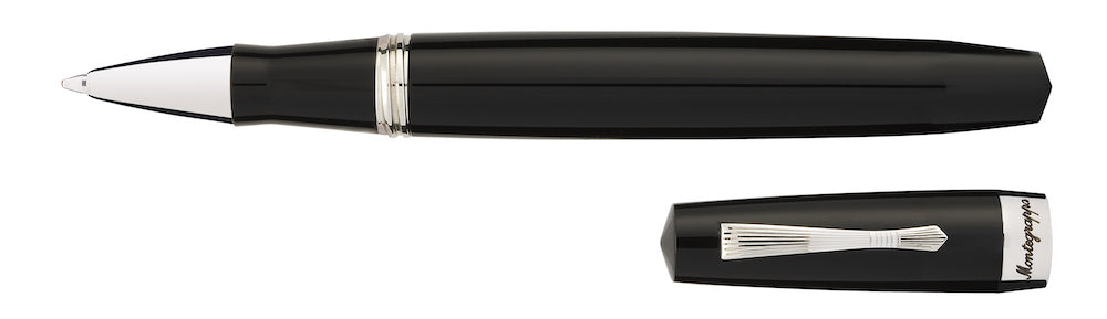 Montegrappa Elmo 02 Fantasy Bloom Edition Rollerball - Jet Black
