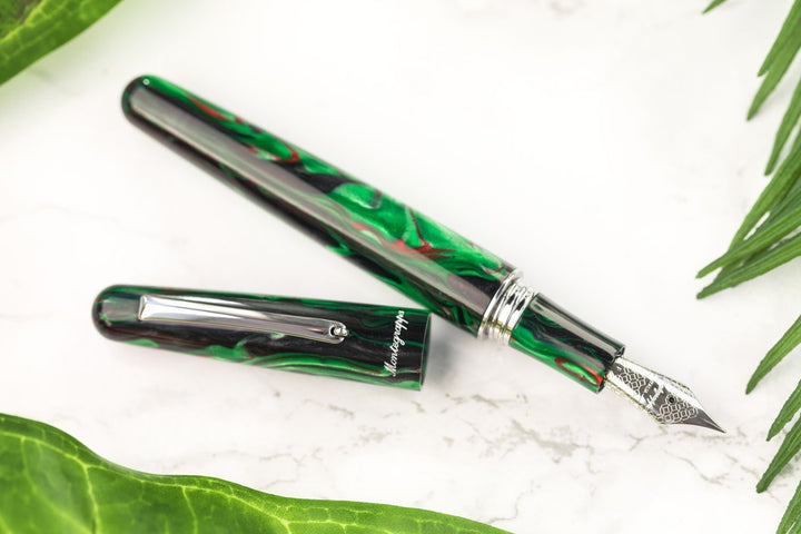Montegrappa Elmo 01 Fountain Pen - Black Star Calla Lily