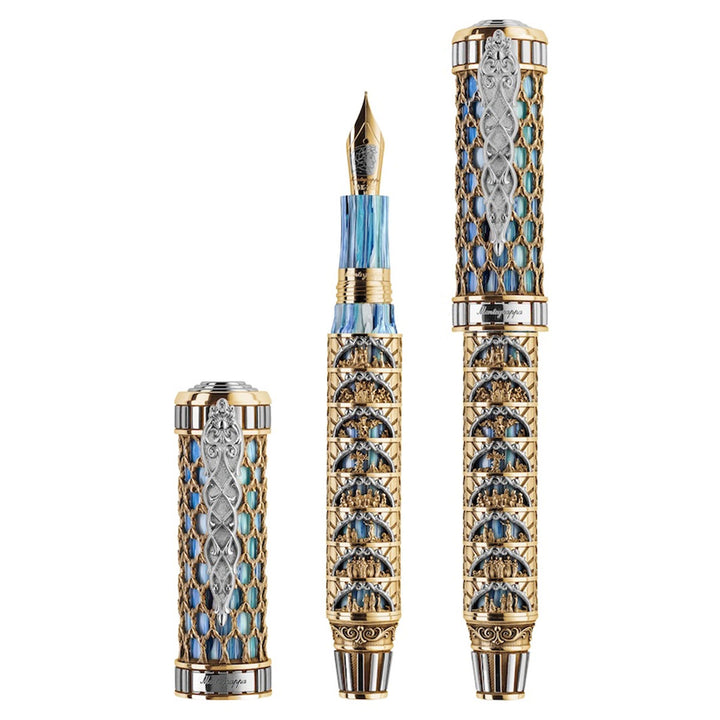 Montegrappa Dante Alighieri: Paradiso Gold Fountain Pen