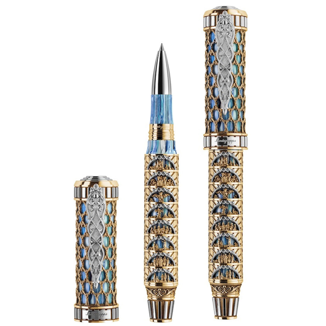 Montegrappa Dante Alighieri: Paradiso Gold Rollerball Pen