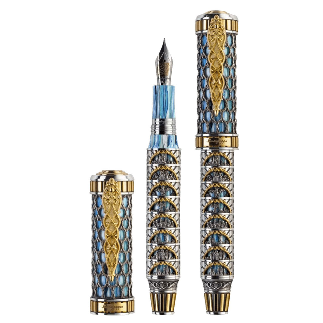 Montegrappa Dante Alighieri : Paradiso Silver Fountain Pen