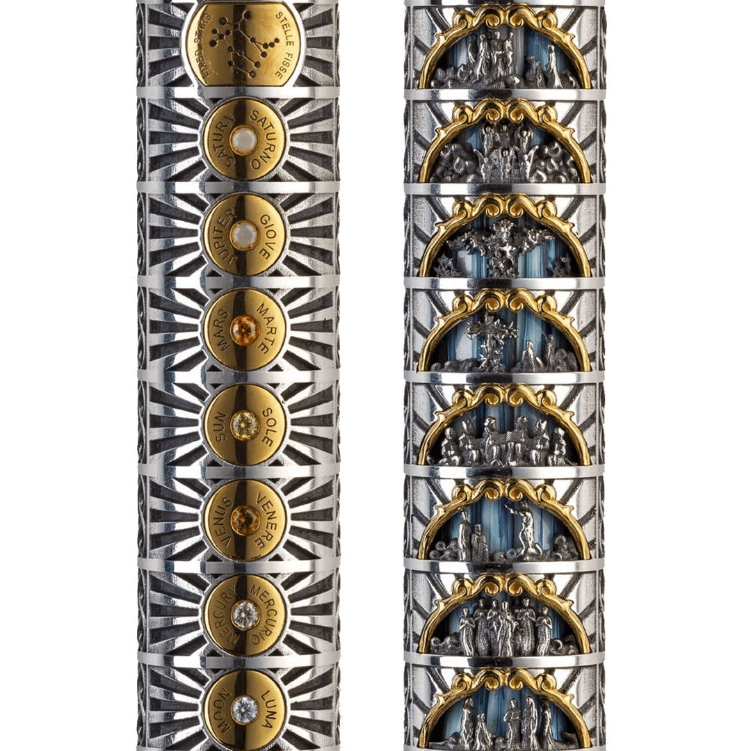 Montegrappa Dante Alighieri : Paradiso Silver Fountain Pen