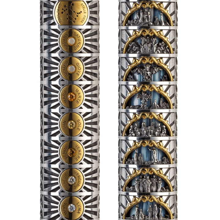 Montegrappa Dante Alighieri : Paradiso Silver Fountain Pen