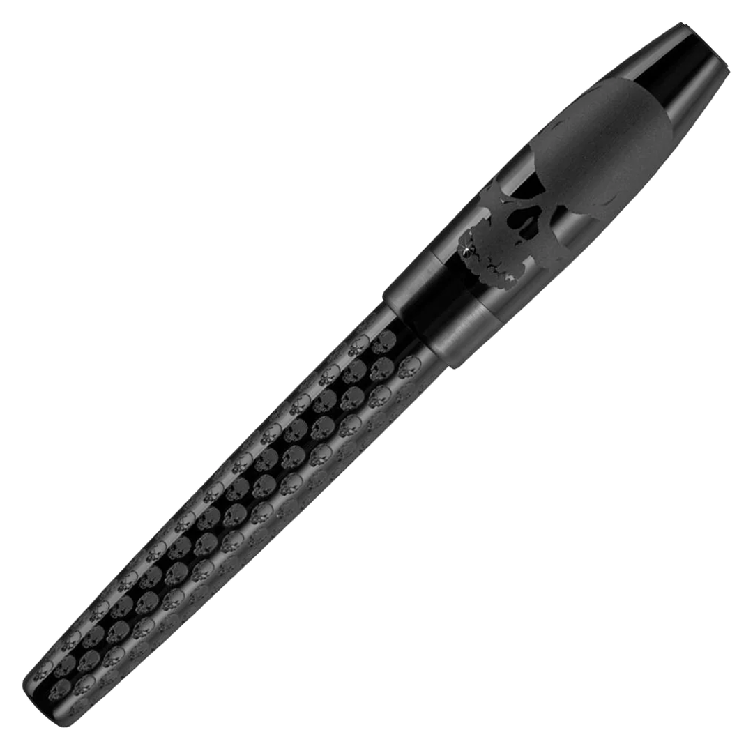 Montegrappa Fortuna Rollerball Pen - Black Skull