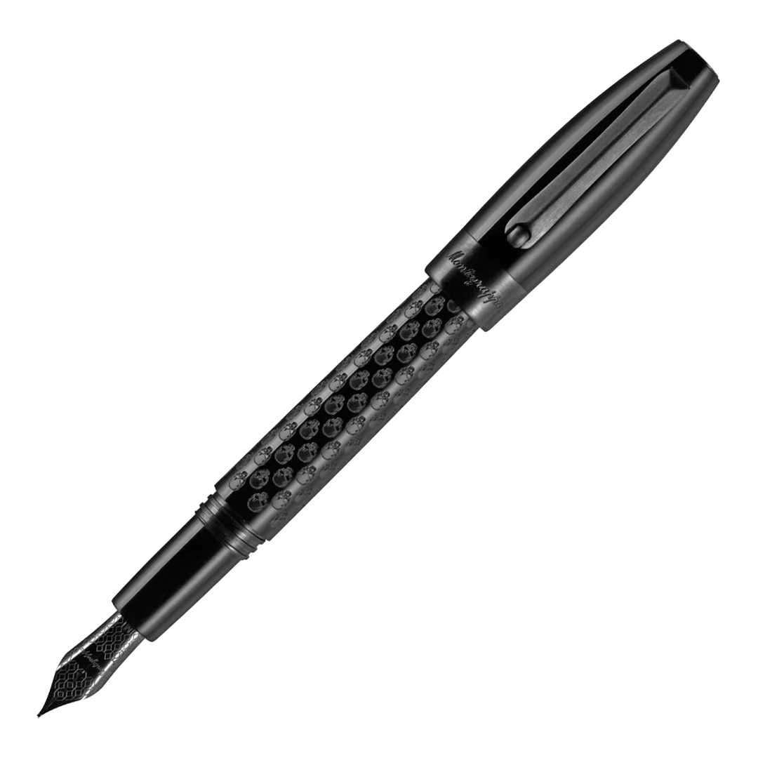 Montegrappa Fortuna Fountain Pen - Black Skull