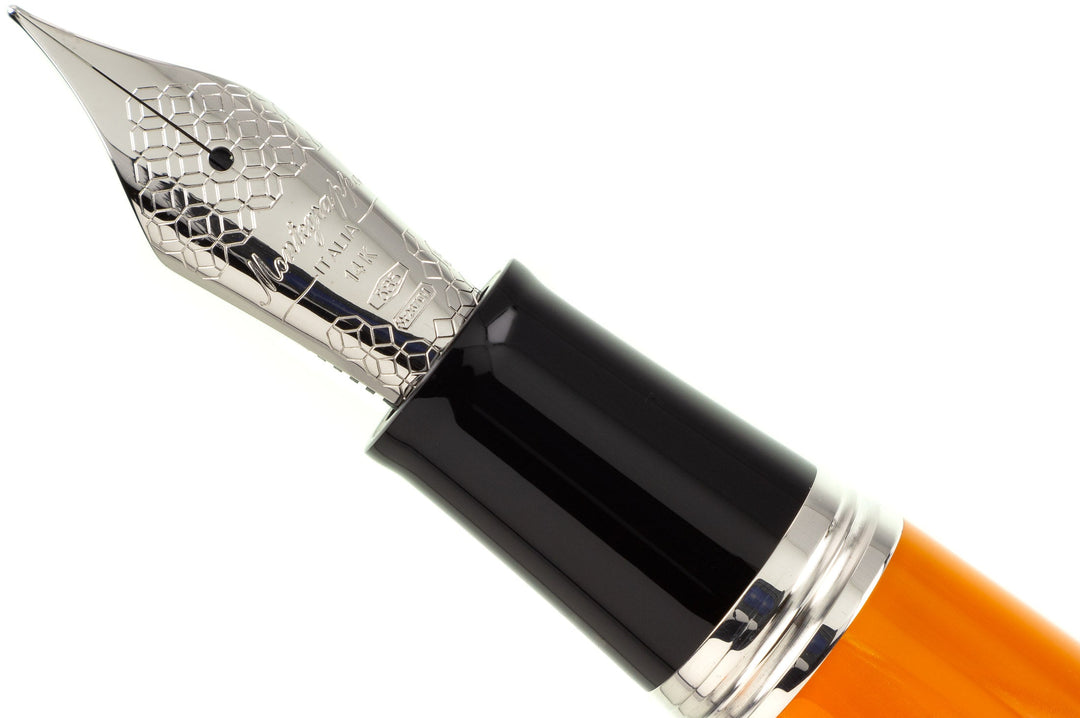 Montegrappa Miya 450 Fountain Pen - Orange Stub 1.1