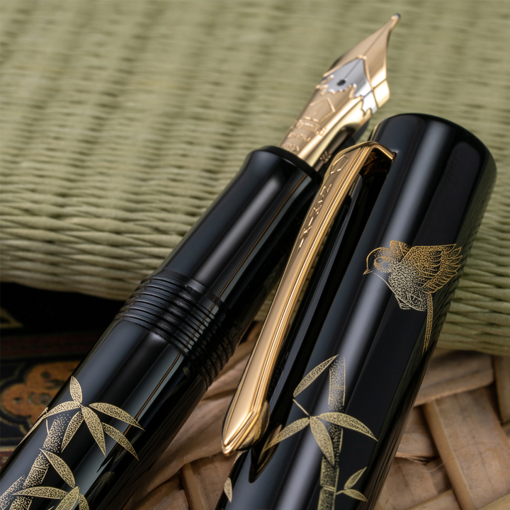 Namiki Chinkin Bamboo and Sparrow