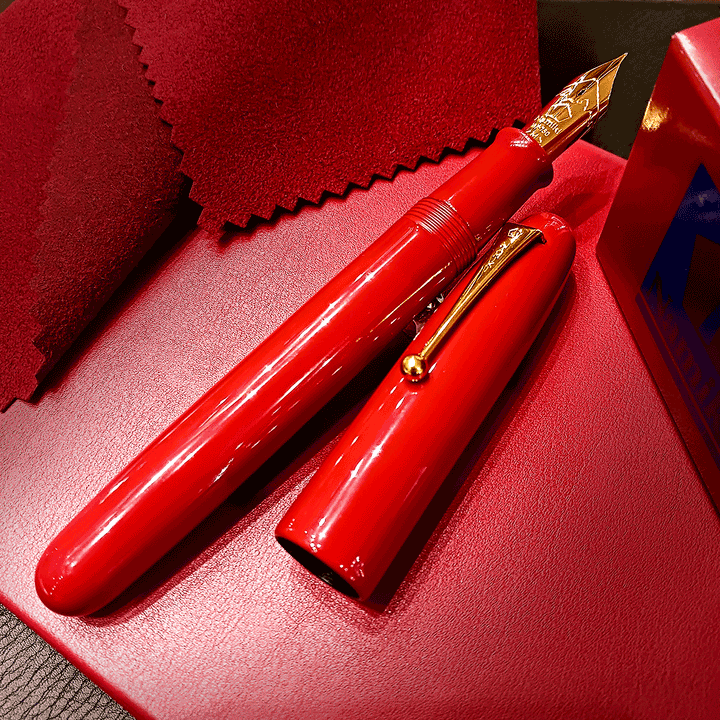 Namiki Emperor Urushi Fountain Pen - Vermillion