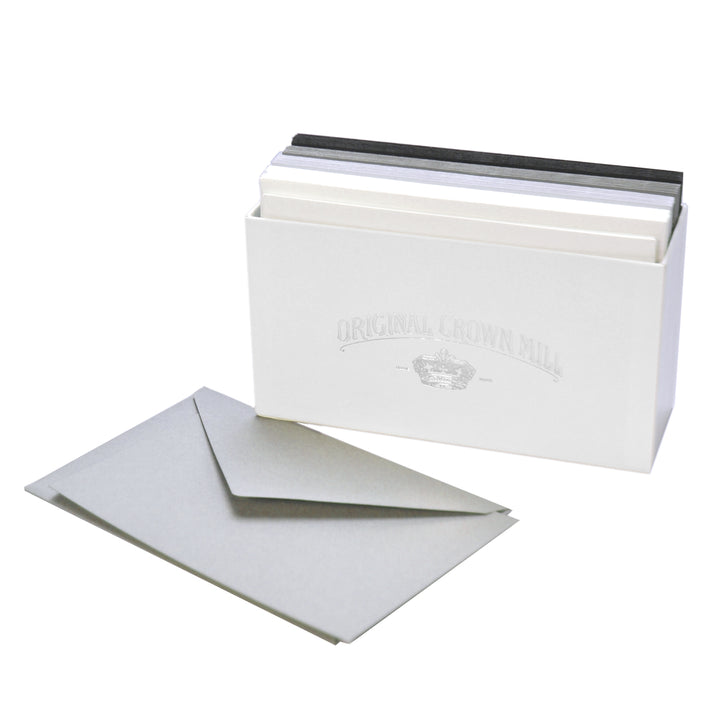 Color Vellum Note Card Assortments (4 colors with 8 sets each) 3.5x5"| Original Crown Mill