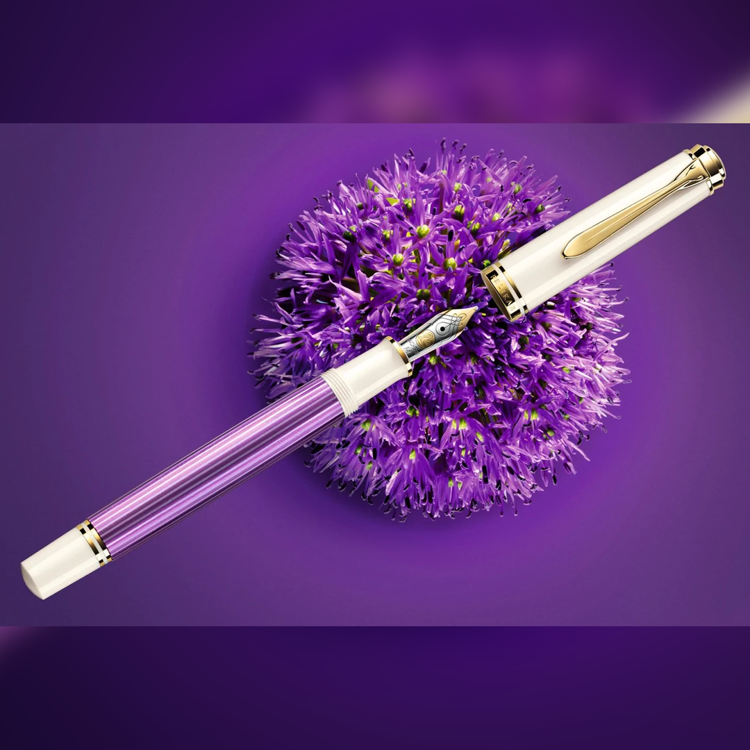 Pelikan M600 Fountain Pen - Violet-White Special Edition