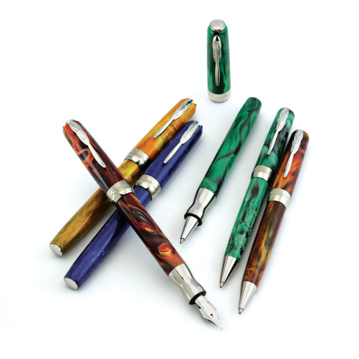 Pineider La Grande Bellezza Gemstones Ballpoint Pen - Malachite Green