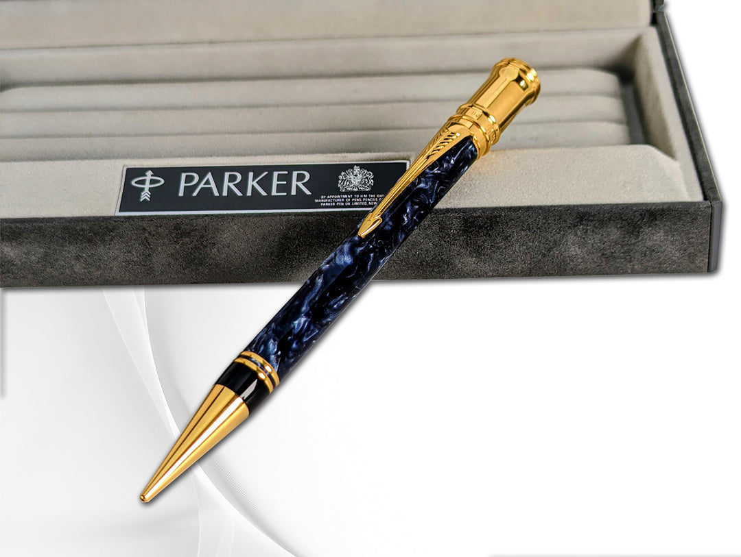 Parker Duofold Centennial Blue Marbled Mechanical Pencil