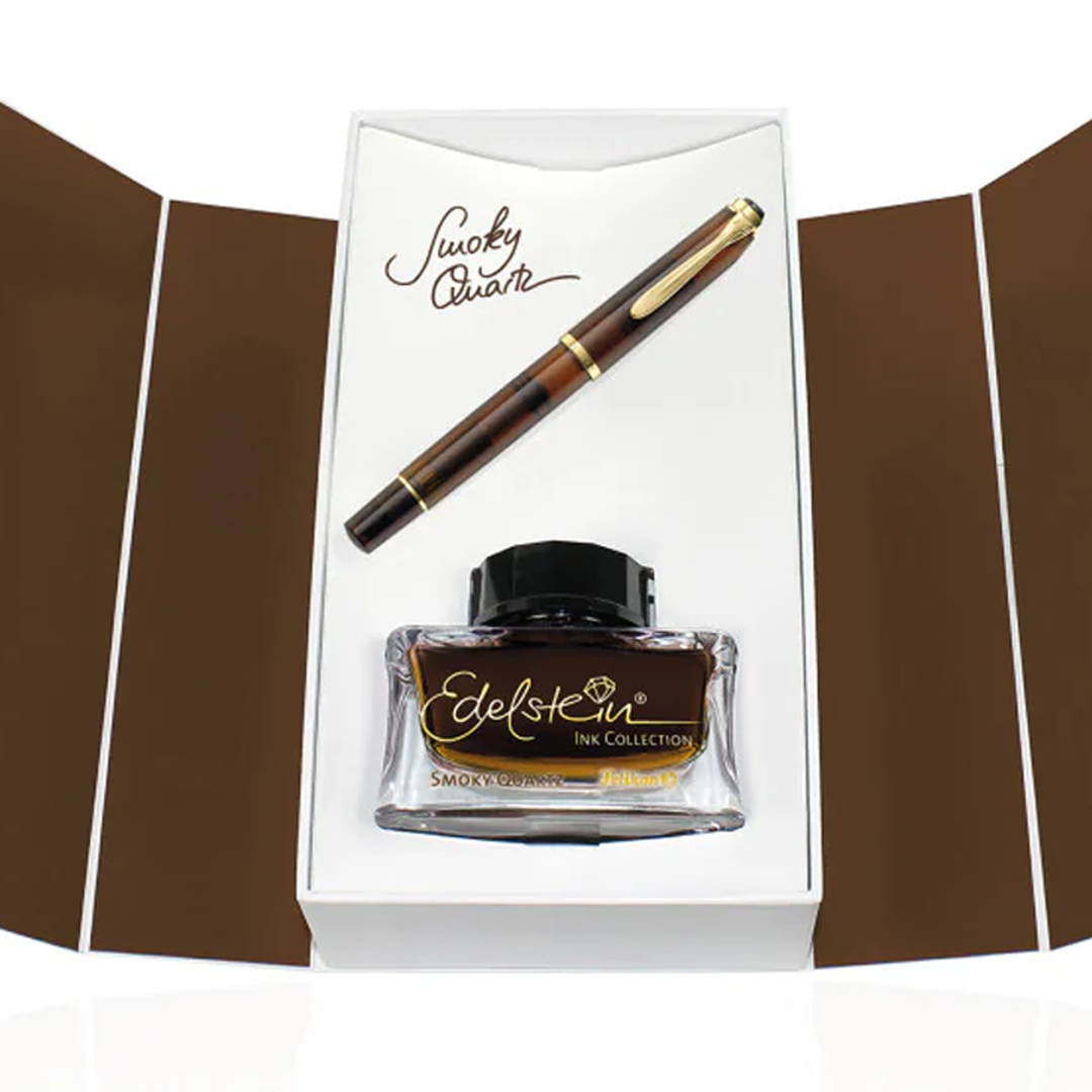 Pelikan M200 Classic Fountain Pen Set with 2017 Ink of the Year - Smoky Quartz