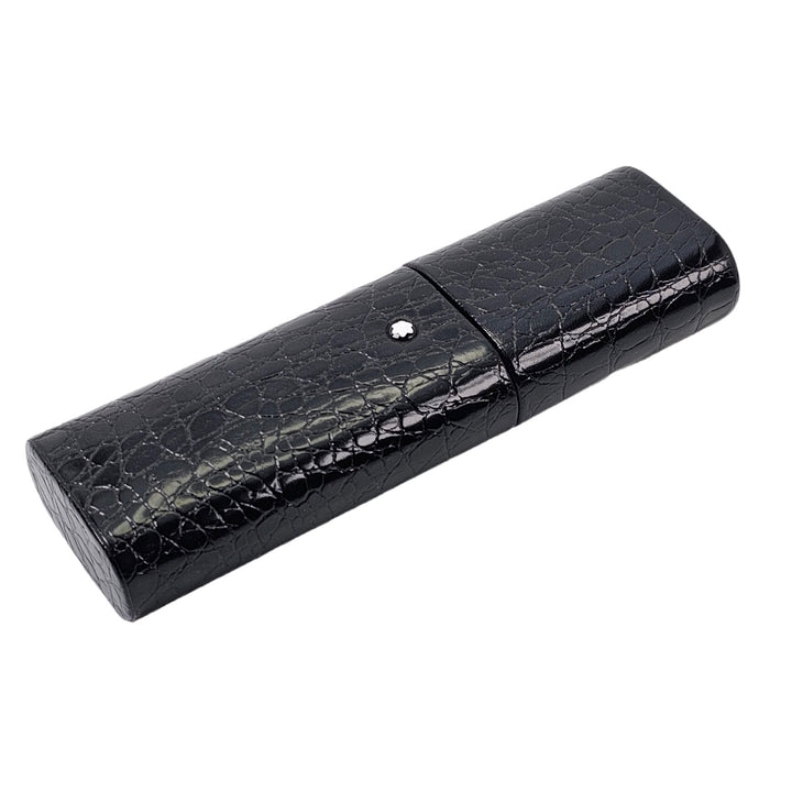 Montblanc Florentine Croc Pen Pouch Black