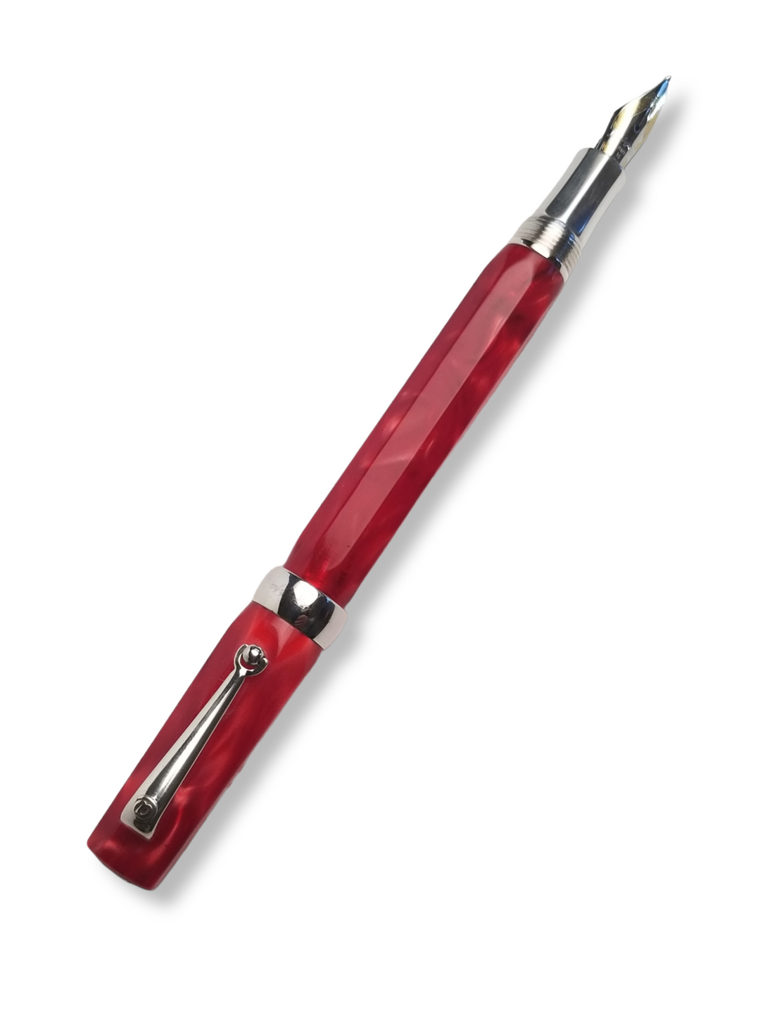 Montegrappa Micra Mini Fountain Pen 18k - Marbled Red