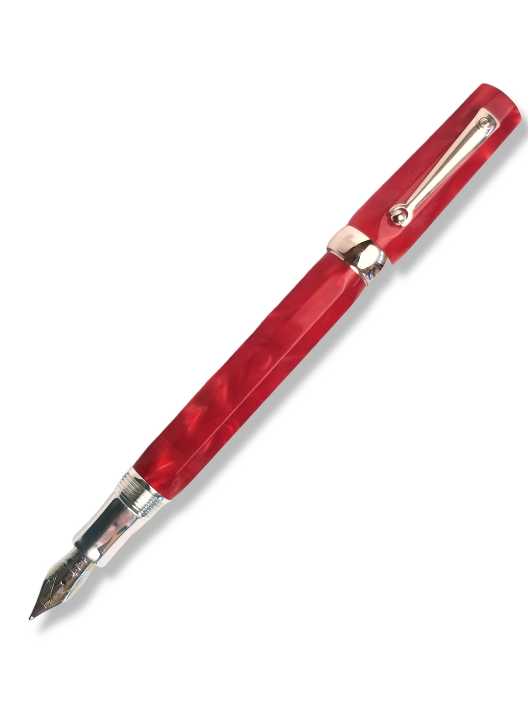 Montegrappa Micra Mini Fountain Pen 18k - Marbled Red