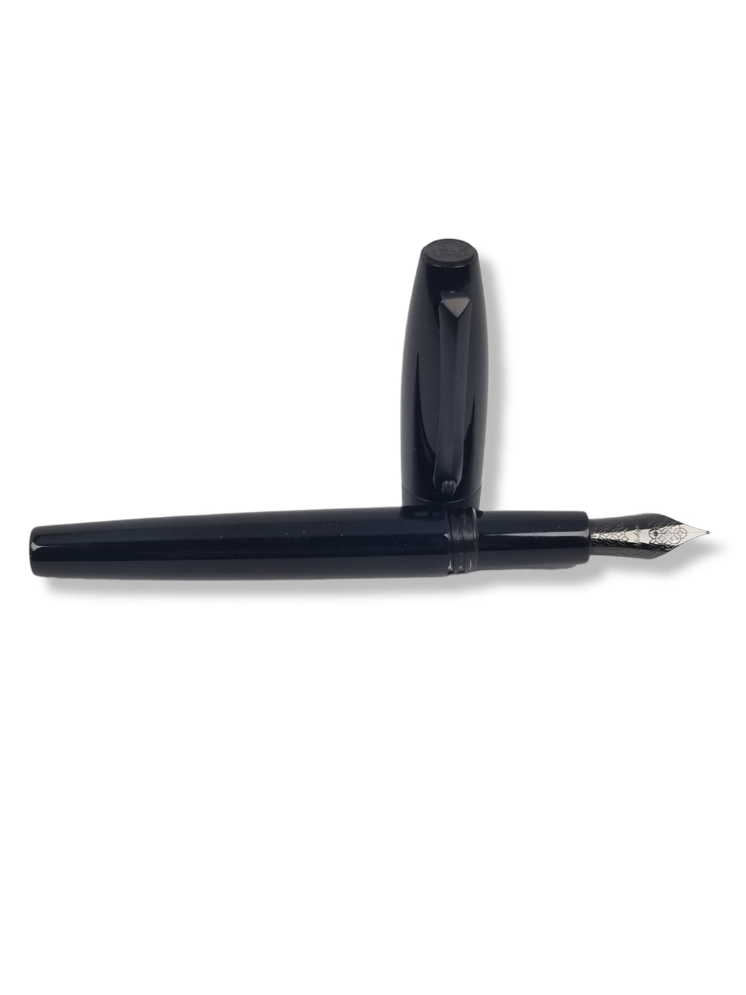 Montegrappa Fortuna Fountain Pen - Black And Ruthenium