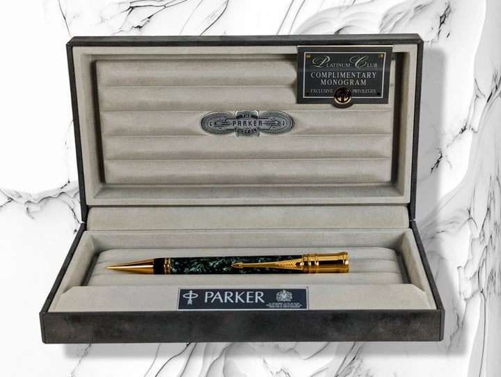 Parker Duofold Centennial Green Marbled Mechanical Pencil