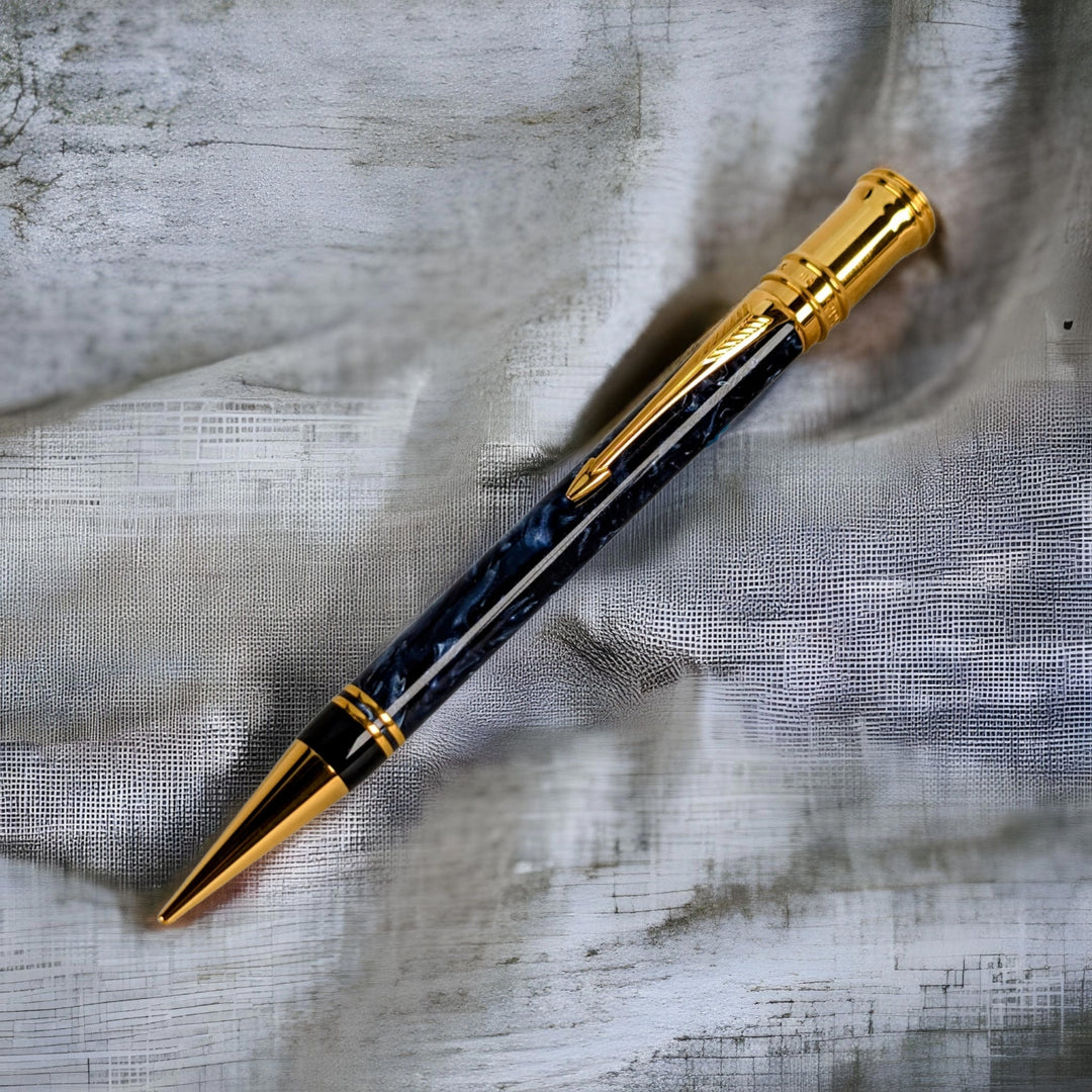 Parker Duofold Centennial Blue Marbled Mechanical Pencil