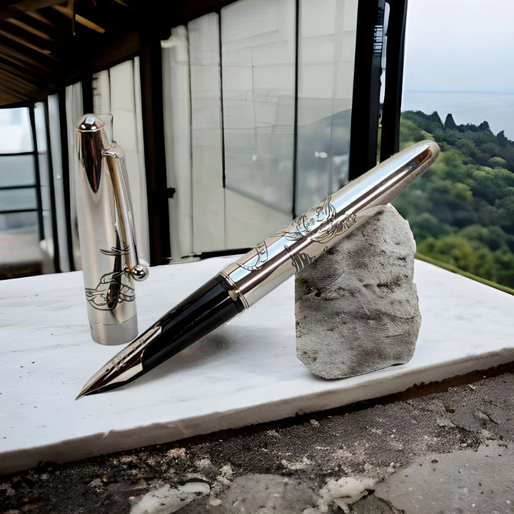 Pilot Sterling Silver Komodo Dragon Fountain Pen
