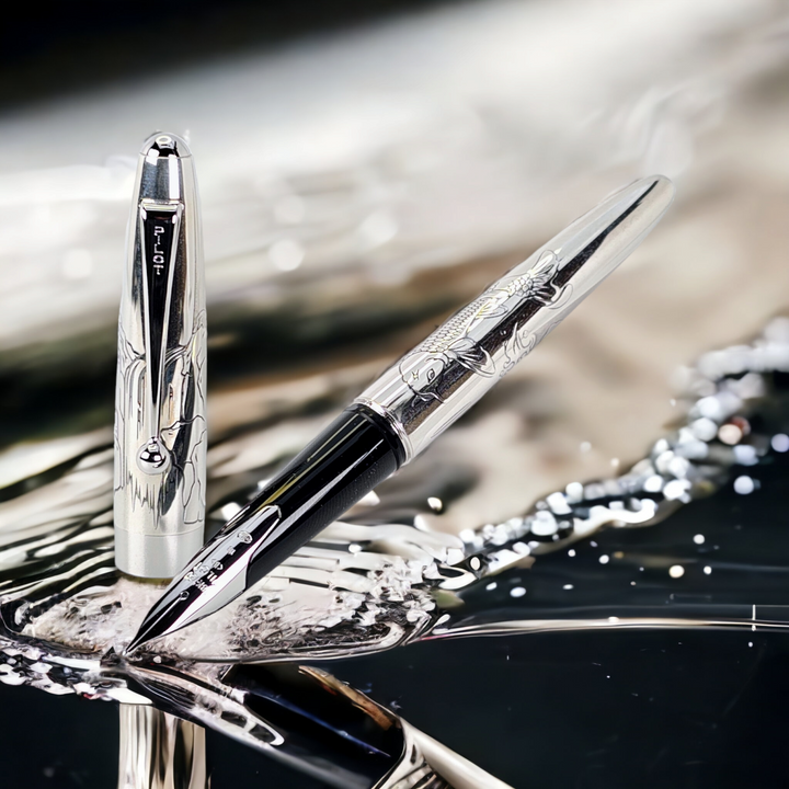 Pilot Sterling Silver Carp (Koi) Fountain Pen