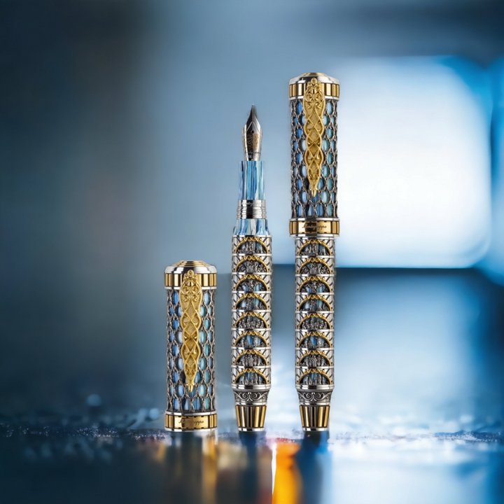 Montegrappa Dante Alighieri : Paradiso Silver Fountain Pen