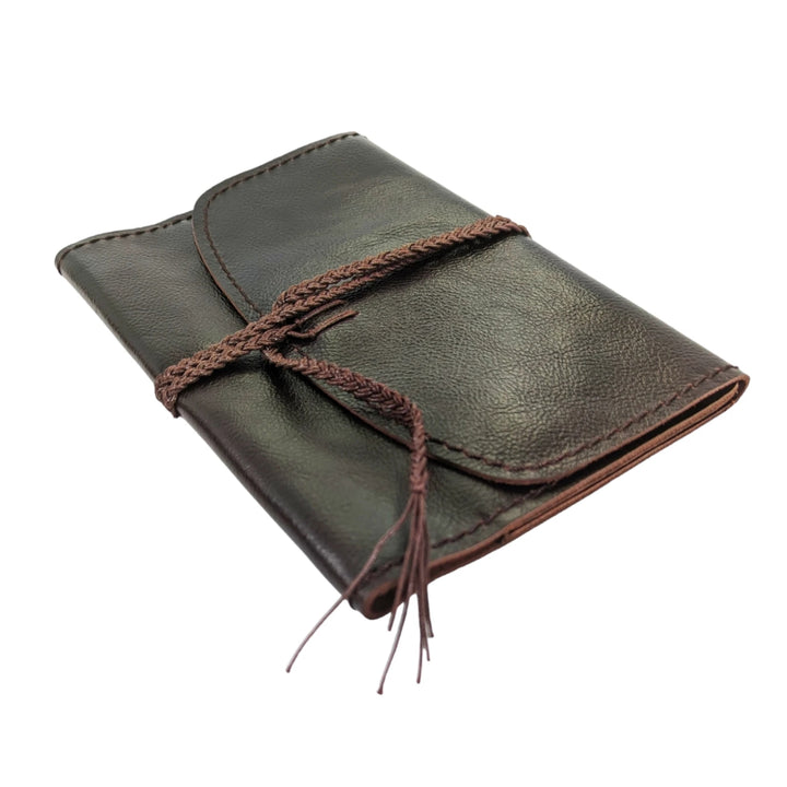 The Pleasure of Writing Leather Travel Journal with Tie and Bookmark