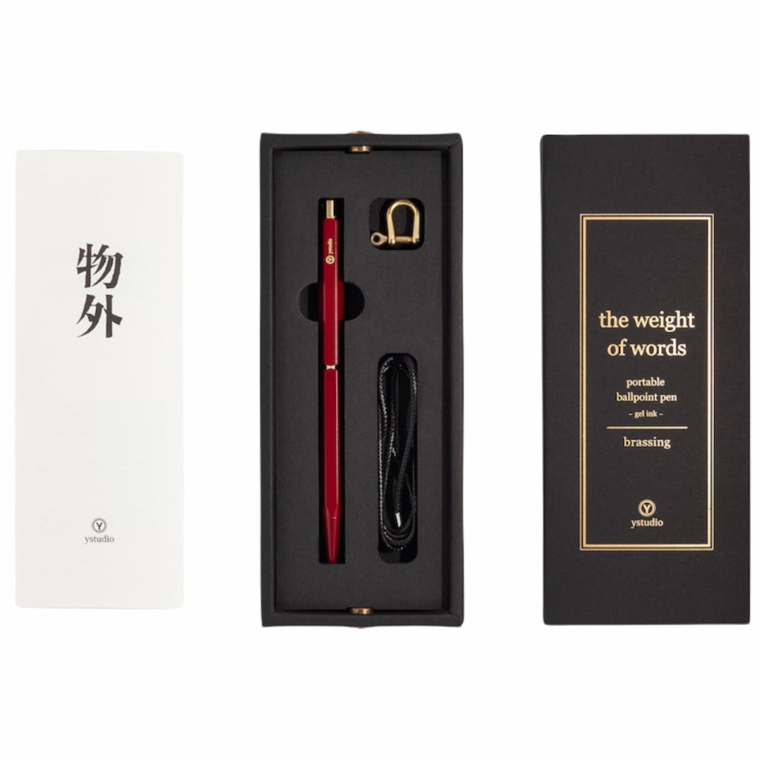 yStudio Brassing Portable Ballpoint Pen