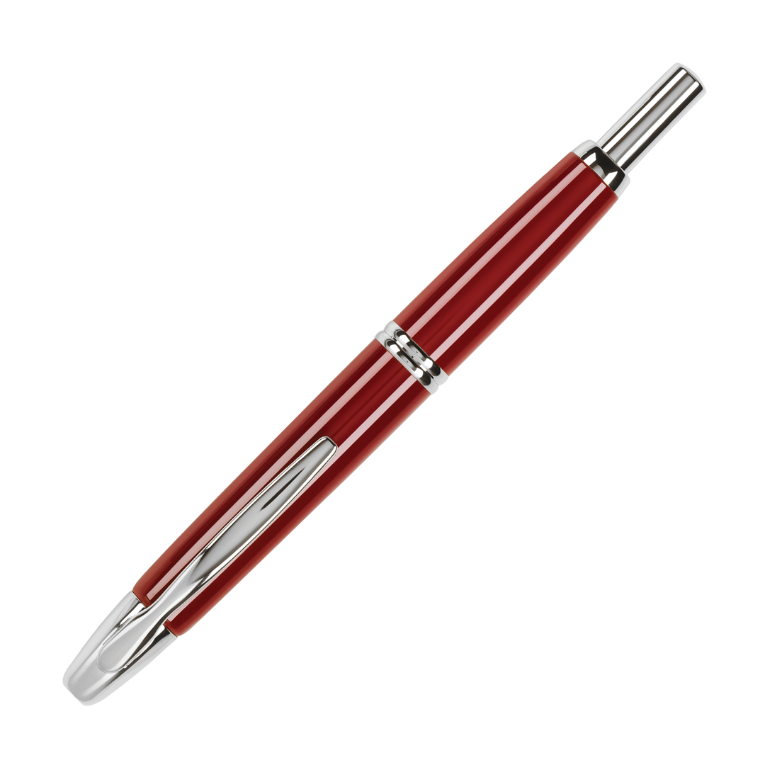 Pilot Vanishing Point Red / Rhodium Fountain Pen