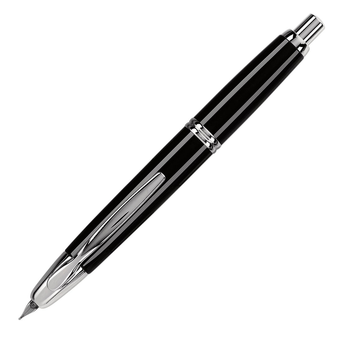 Pilot Vanishing Point Black / Rhodium Fountain Pen
