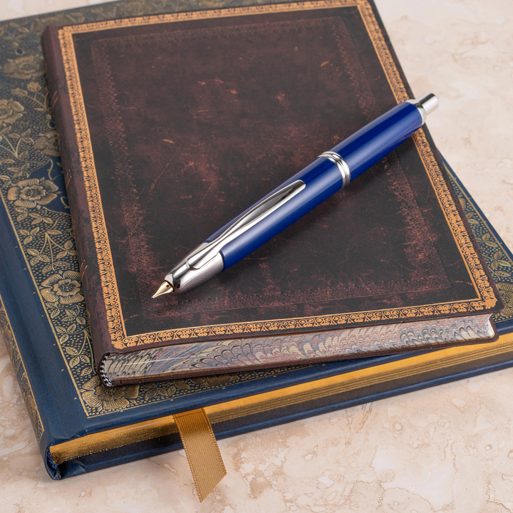 Pilot Vanishing Point Blue / Rhodium Fountain Pen