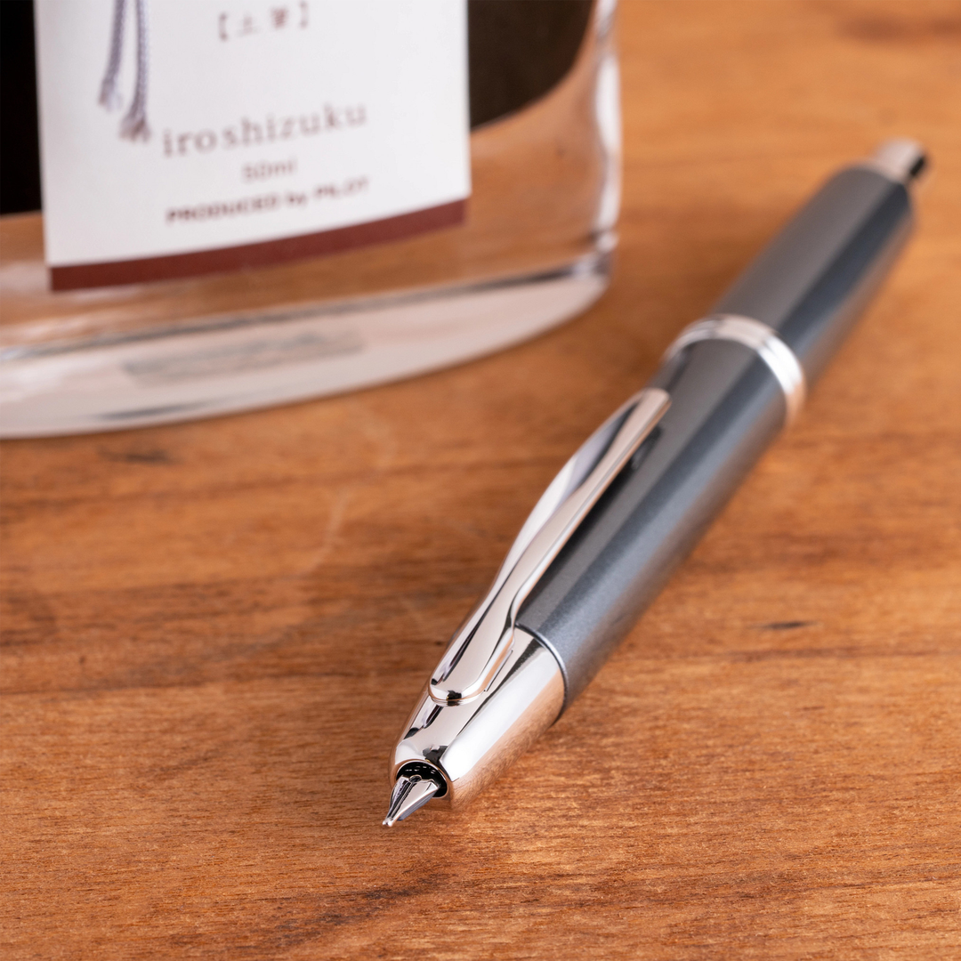 Pilot Vanishing Point Gun Metal Fountain Pen