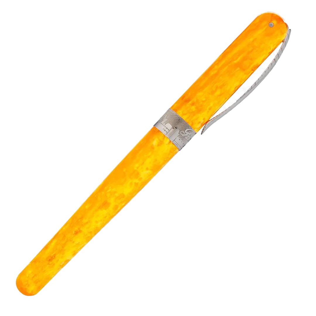 Pineider Avatar Saffron Yellow Fountain Pen Steel Nib