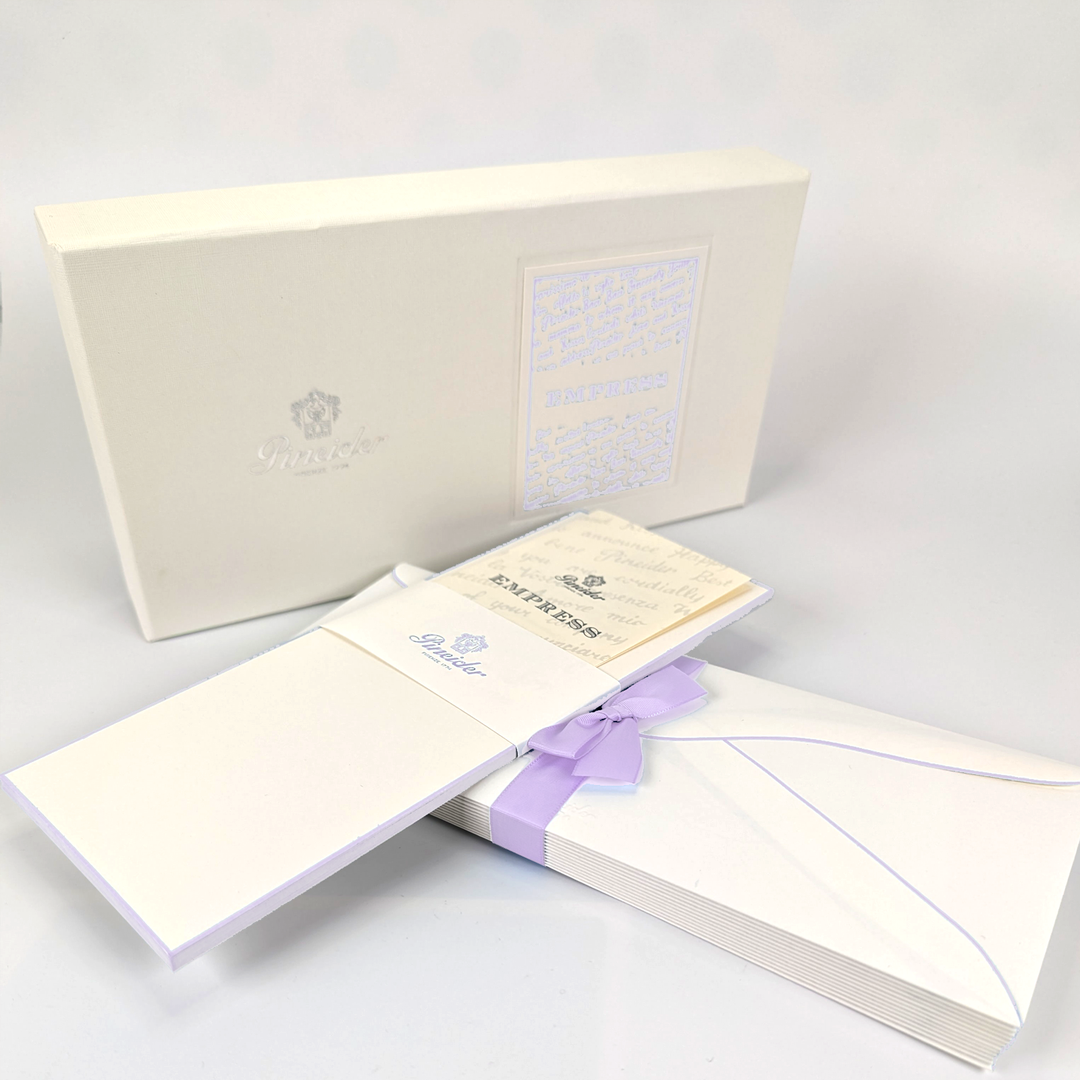 Pineider Empress - 8.5" x 3.75" Notecard & Envelope Box (12ct)
