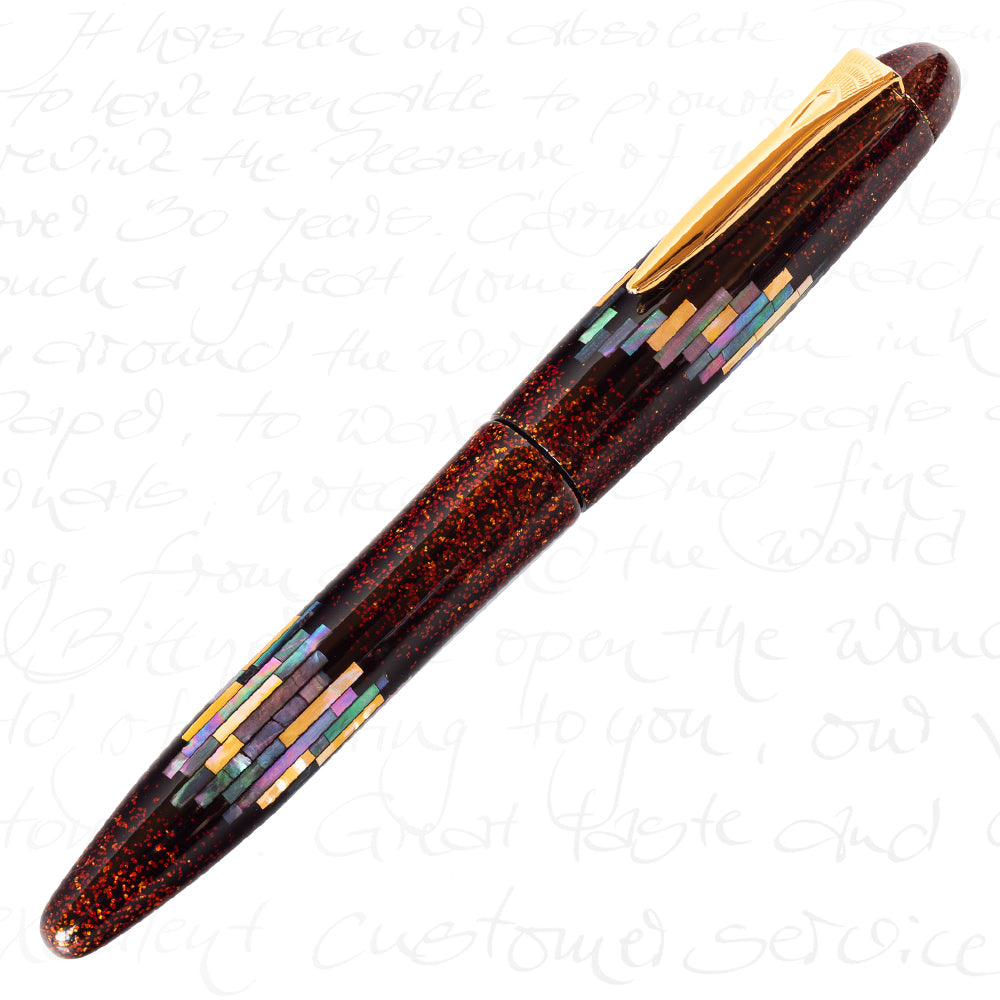 Platinum Izumo Aurora Raden Maki-e Fountain Pen