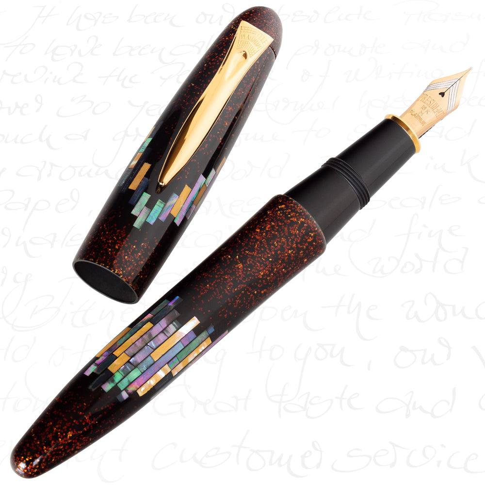 Platinum Izumo Aurora Raden Maki-e Fountain Pen