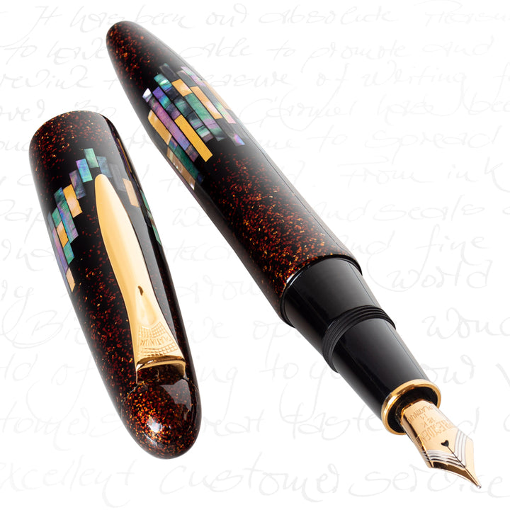 Platinum Izumo Aurora Raden Maki-e Fountain Pen