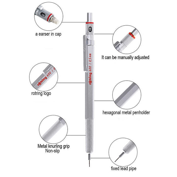 Rotring 600 Mechanical Pencil 0.5/0.7