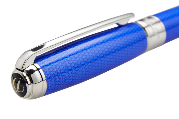 S.T. Dupont Diamond Guilloche Rollerball - Sapphire