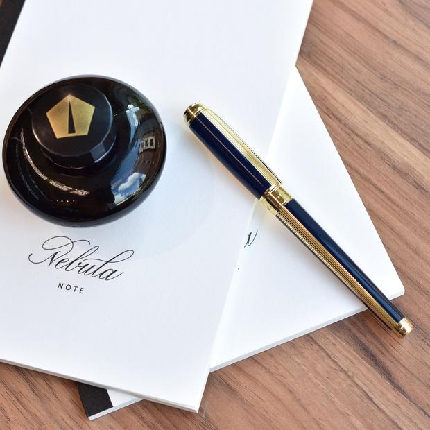 S.T. Dupont Line D Medium Fountain Pen - Windsor Blue