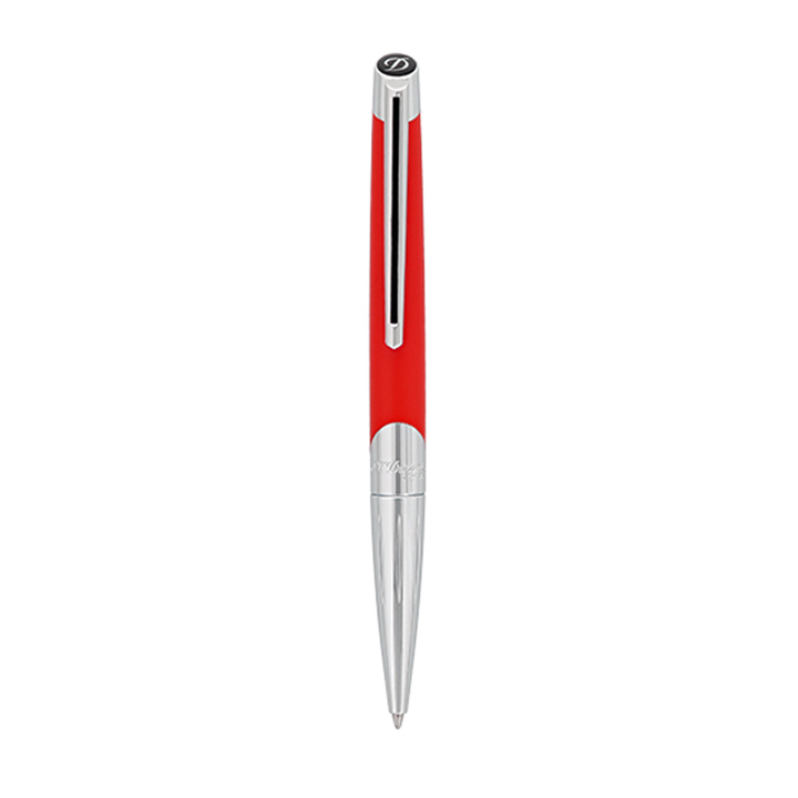 S.T. Dupont Défi Millenium Ballpoint Pen - Silver & Red