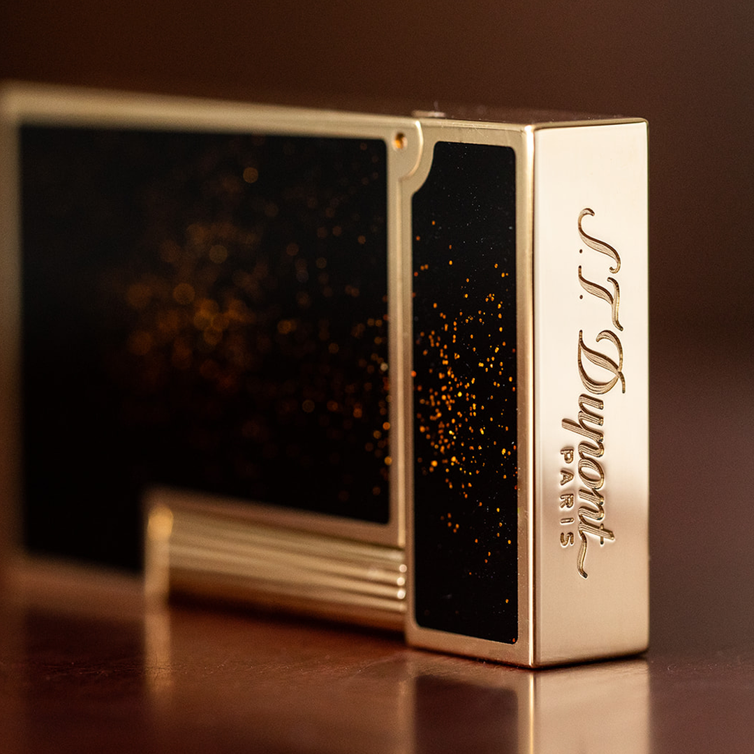 S.T. Dupont Line 2 Gold Dust Lighter