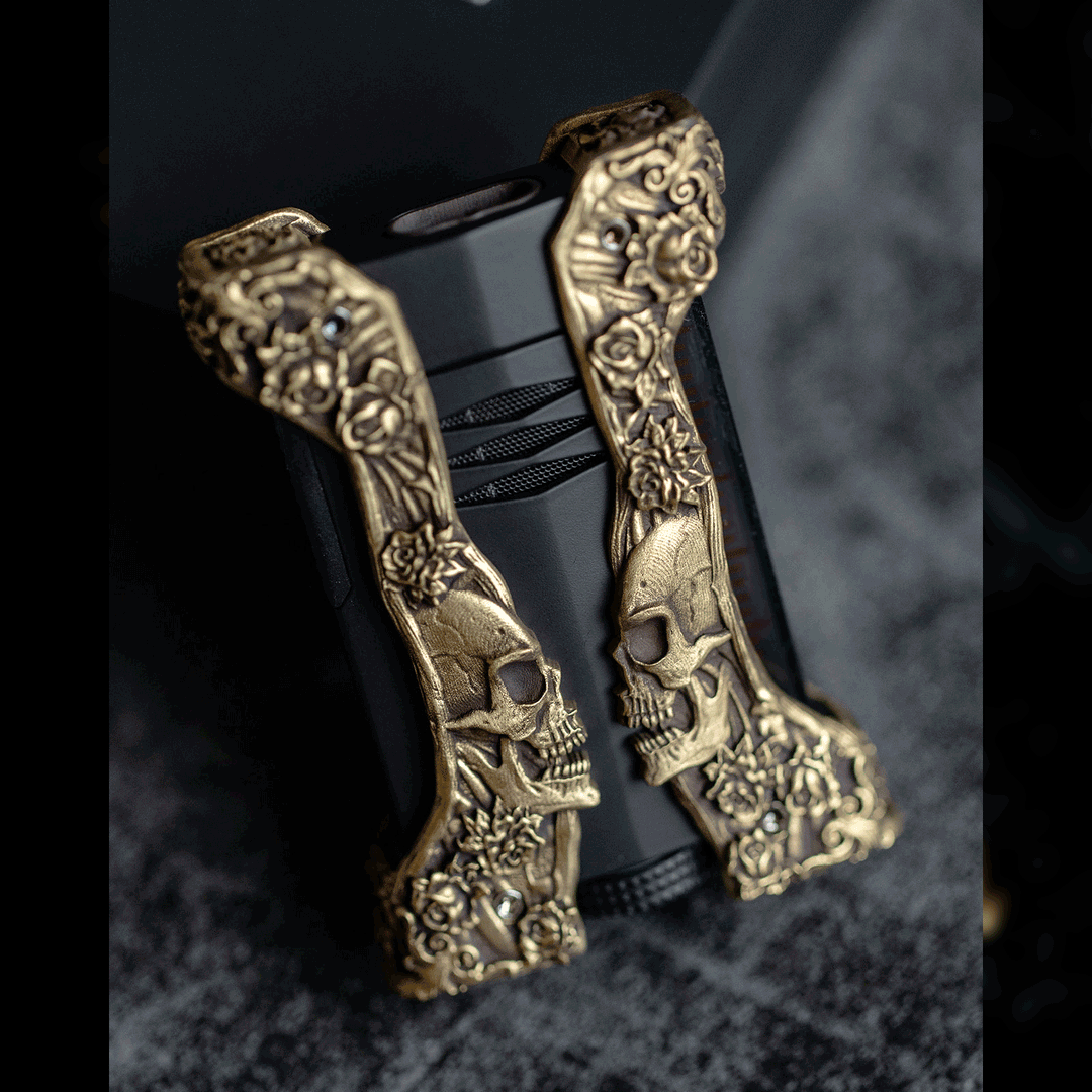 S.T. Dupont Defi XXtreme Skull & Roses Lighter