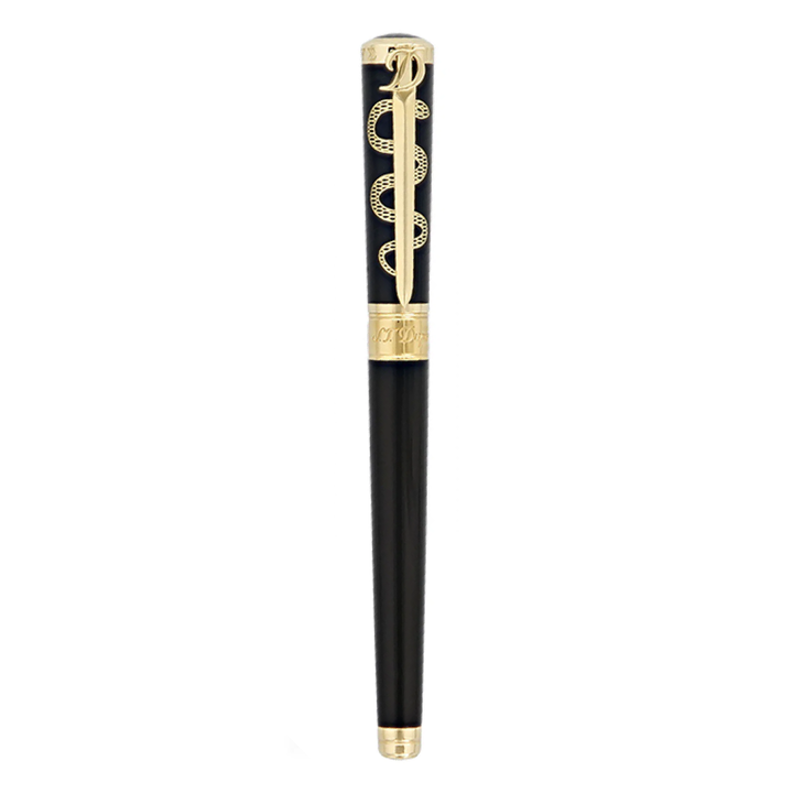 S.T. Dupont Liberté Hippocrate Sword Black & Gold Rollerball