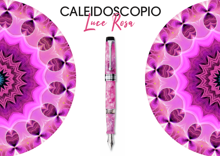 Aurora Optima Fountain Pen - Caleidoscope Luce Rosa