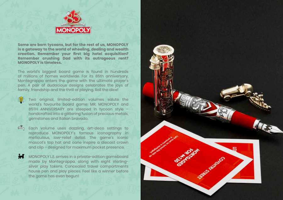 Montegrappa Monopoly L.E. 85th Anniversary Gold - Fountain Pen
