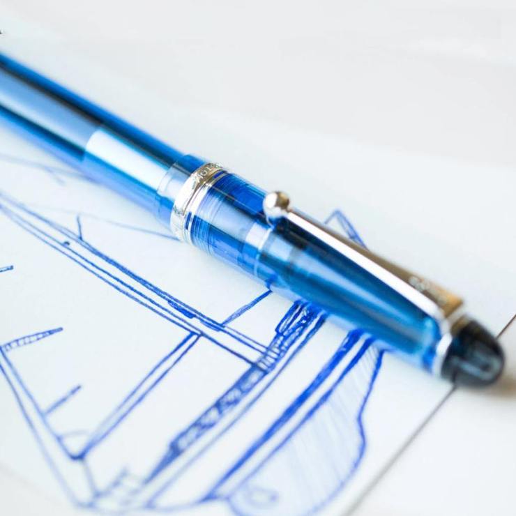 Pilot Custom 74 Fountain Pen - Blue