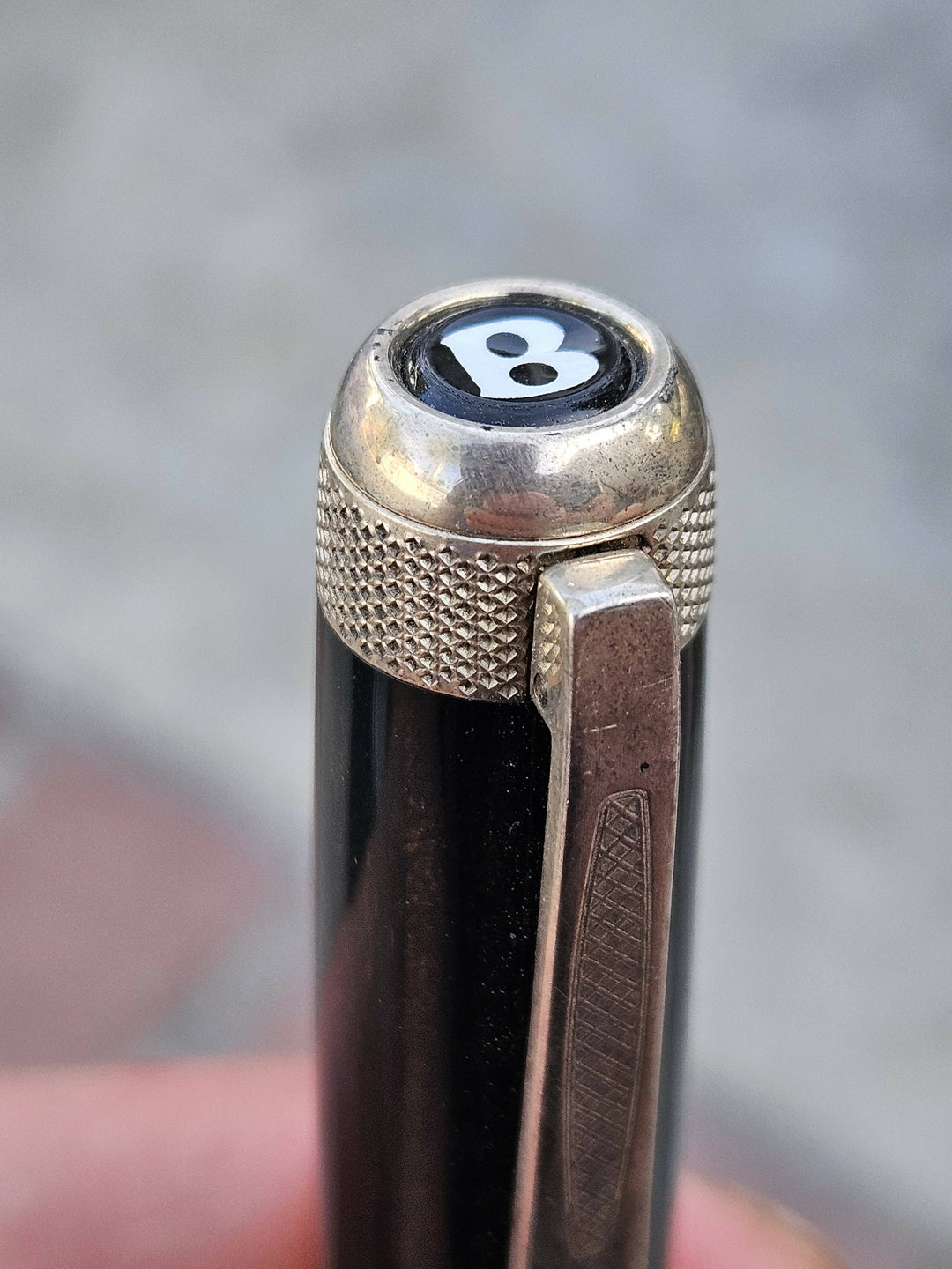 Tibaldi Bentley Mulsanne Dark Stained Vavona Silver Rollerball Pen